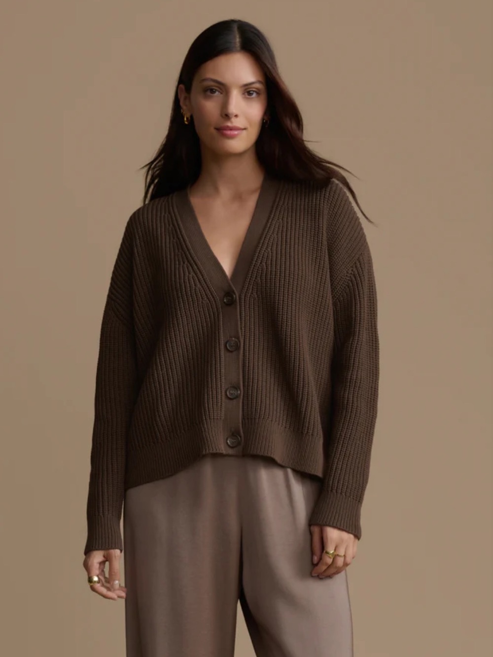 Jenni kayne Cropped wool and cashmere Cocoon Cardigan